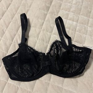 Chantelle Women's Day To Night Lace Unlined Demi Bra, Black